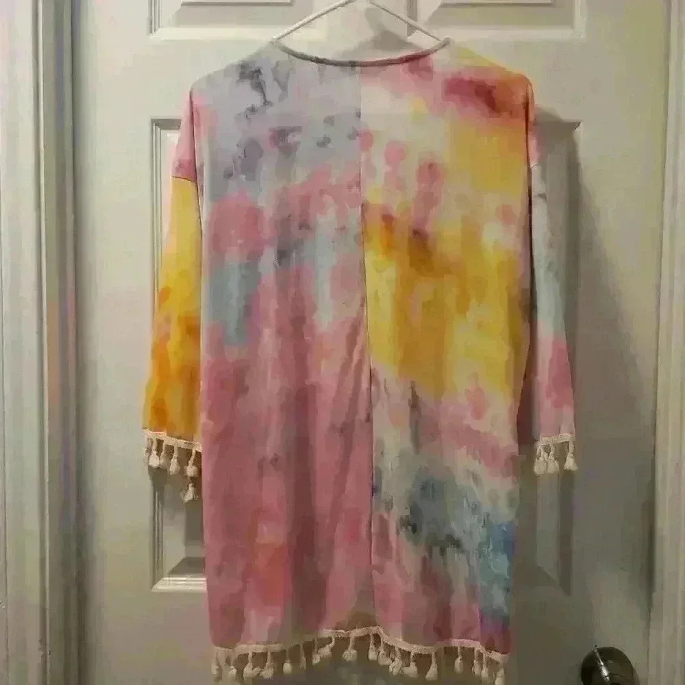 Tie dye cover up by Shein. Sz med. - Picture 2 of 3